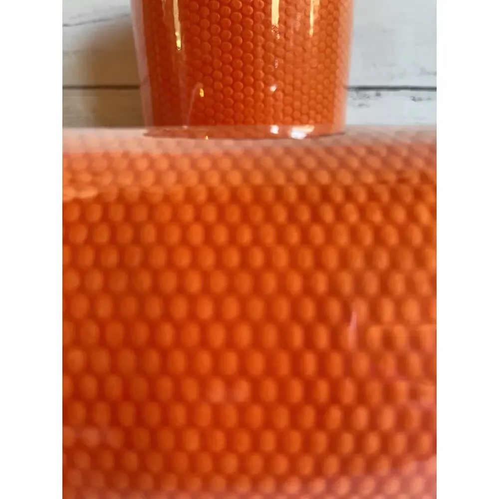 Lot Of Two Spools Of Darice 6” Wide Orange Ribbon
